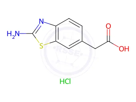 Chemical structure of (2-Amino-benzothiazol-6-yl)-acetic acidhydrochloride