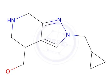 Chemical structure of 2-(Cyclopropylmethyl)-4-(methoxymethyl)-4,5,6,7-tetrahydro-2H-pyrazolo[3,4-c]pyridine
