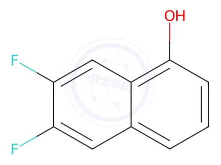 Chemical structure of 6,7-difluoronaphthalen-1-ol