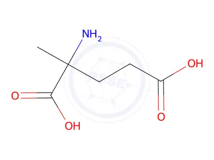 Chemical structure of DL-2-Methylglutamic acid hemihydrate