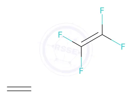 Chemical structure of Ethene, 1,1,2,2-tetrafluoro-, polymer with ethene