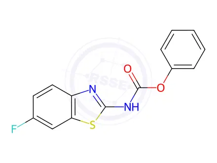 Chemical structure of Phenyl N-(6-fluoro-1,3-benzothiazol-2-yl)carbamate