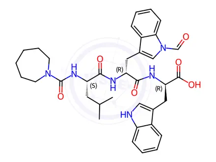 Chemical structure of BQ-610