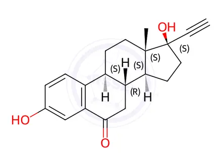 Chemical structure of Ethinylestradiol EP Impurity G (Ethinyl Estradiol USP Related Compound A)