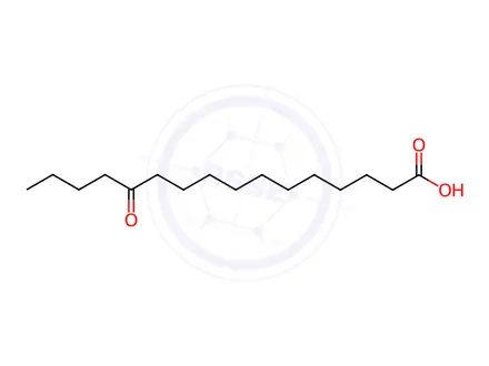 Chemical structure of 12-Oxohexadecanoic acid