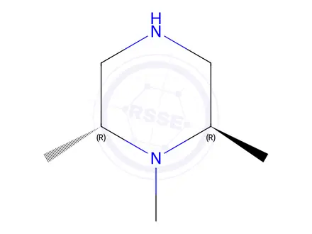Chemical structure of (2R,6R)-1,2,6-Trimethylpiperazine