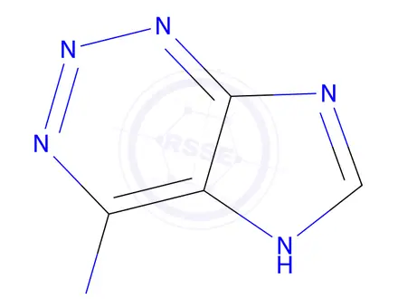 Chemical structure of 2-azaadenine