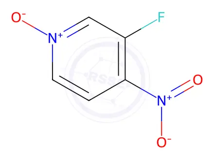 Chemical structure of 3-Fluoro-4-nitropyridine-N-oxide
