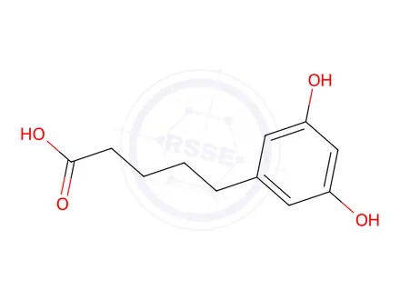 Chemical structure of 3,5-Dihydroxybenzenepentanoic Acid