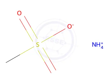 Chemical structure of Methanesulfonic acid, Ammonium Salt