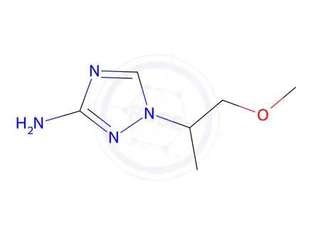 Chemical structure of 1-(1-Methoxypropan-2-yl)-1h-1,2,4-triazol-3-amine