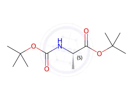 Chemical structure of N-(tert-Butoxycarbonyl)alanine tert-Butyl Ester