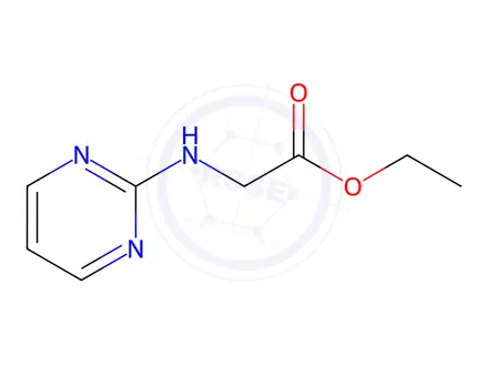 Chemical structure of Ethyl pyrimidin-2-ylglycinate