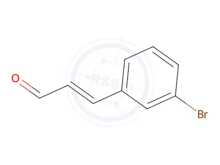 Chemical structure of (E)-3-(3-Bromophenyl)acrylaldehyde