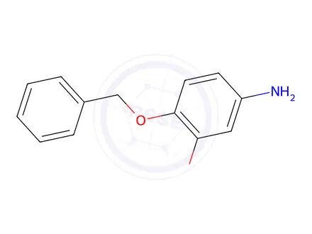 Chemical structure of BenzenaMine, 3-Methoxy-4-(phenylMethoxy)-