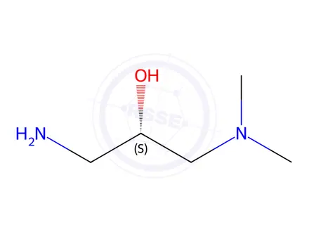 Chemical structure of (2S)-1-amino-3-(dimethylamino)propan-2-ol