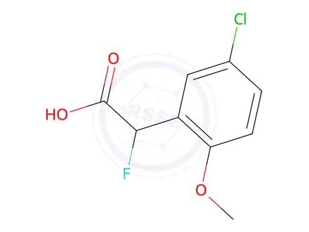 Chemical structure of 2-(5-Chloro-2-methoxyphenyl)-2-fluoroacetic acid