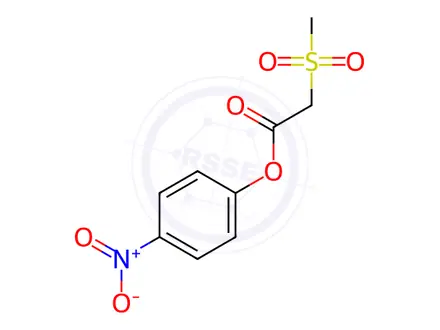 Chemical structure of 4-nitrophenyl 2-methanesulfonylacetate