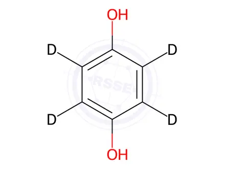 Chemical structure of Hydroquinone-d4