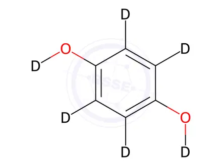 Chemical structure of Hydroquinone-d6