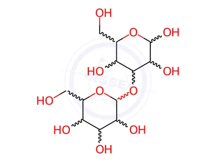 Chemical structure of 3-O-(a-D-Galactopyranosyl)-D-glucopyranose