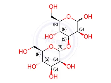 Chemical structure of 3-O-(α-D-Mannopyranosyl)-D-mannopyranose