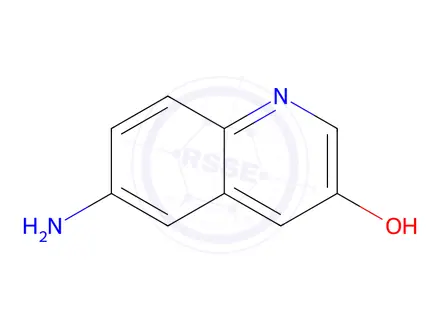 Chemical structure of 6-Aminoquinolin-3-ol