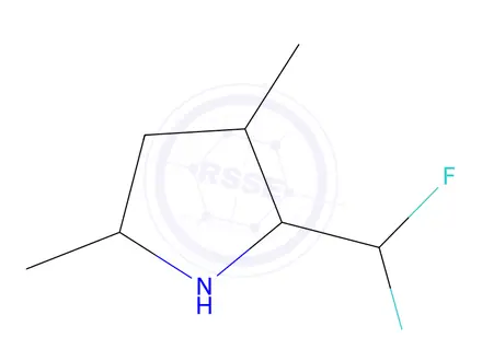 Chemical structure of 2-(difluoromethyl)-3,5-dimethyl-1H-pyrrole
