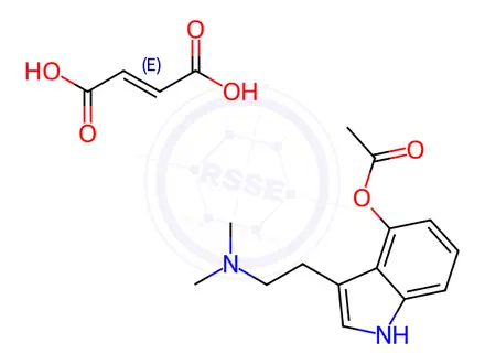 Chemical structure of O-Acetyl Psilocin-d4 Fumarate