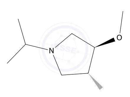 Chemical structure of (3R,4R)-1-Isopropyl-4-methoxypyrrolidin-3-ol
