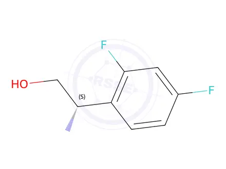 Chemical structure of (S)-2-amino-2-(2,4-difluorophenyl)ethan-1-ol