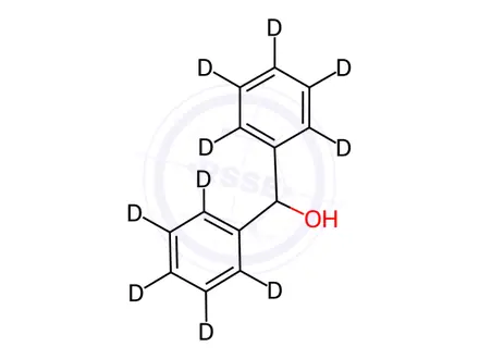 Chemical structure of Diphenylmethanol-d10