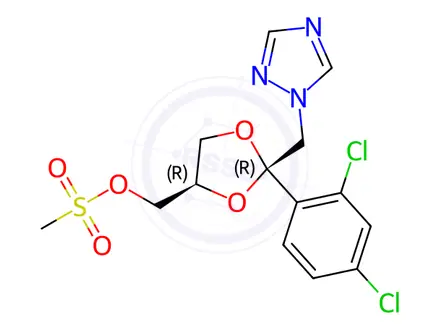 Chemical structure of Itraconazole Impurity 132