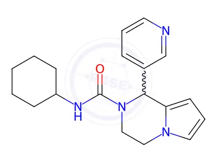 Chemical structure of N-Cyclohexyl-1-(pyridin-3-yl)-3,4-dihydropyrrolo[1,2-a]pyrazine-2(1H)-carboxamide