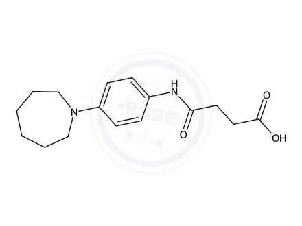 Chemical structure of 4-((4-(Azepan-1-yl)phenyl)amino)-4-oxobutanoic acid