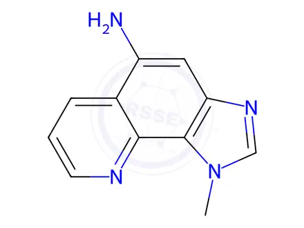 Chemical structure of 1H-Imidazo[4,5-h]quinolin-5-amine,1-methyl-(9CI)