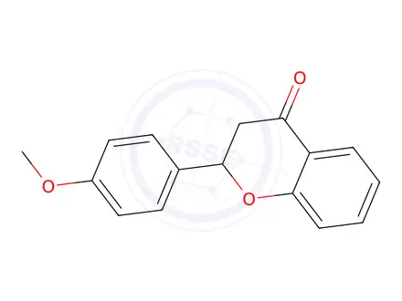 Chemical structure of METHOXYFLAVANONE, 4'-