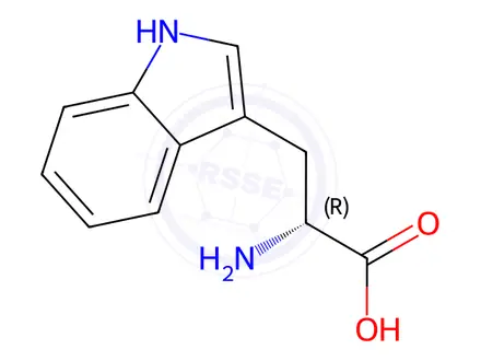 Chemical structure of D-Tryptophan