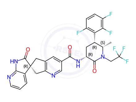 Chemical structure of Atogepant Enantiomer