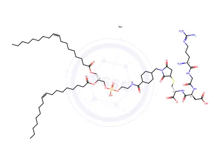 Chemical structure of DOPE-RGD Lipid