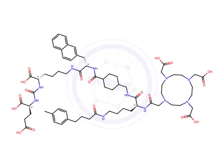 Chemical structure of PSMA-ALB-56