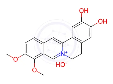 Chemical structure of Demethyleneberberine