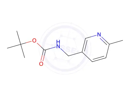 Chemical structure of tert-Butyl N-[(6-methylpyridin-3-yl)methyl]carbamate