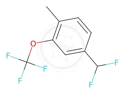 Chemical structure of 4-(Difluoromethyl)-1-methyl-2-(trifluoromethoxy)benzene