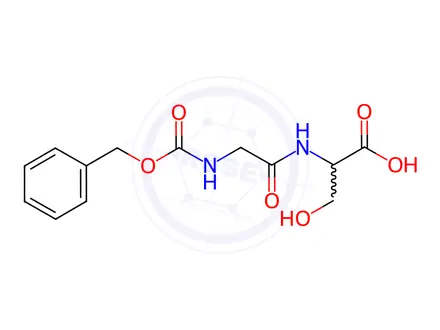 Chemical structure of Z-GLY-SER-OH