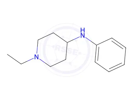 Chemical structure of 1-ethyl-N-phenylpiperidin-4-amine