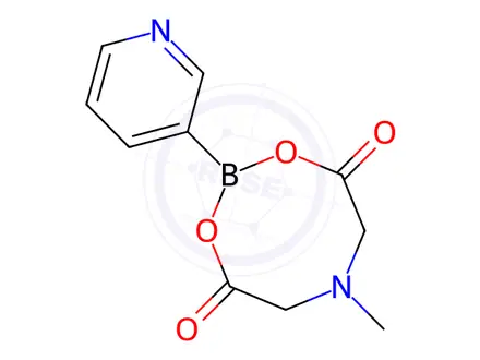 Chemical structure of 6-Methyl-2-(pyridin-3-yl)-1,3,6,2-dioxazaborocane-4,8-dione