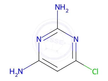 Chemical structure of 6-Chloro-pyrimidine-2,4-diamine