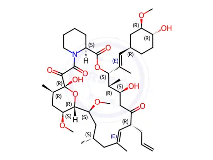 Chemical structure of Tacrolimus