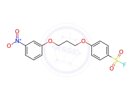 Chemical structure of 4-(3-(3-Nitrophenoxy)propoxy)benzene-1-sulfonyl fluoride